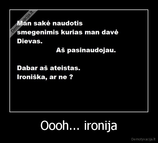 Oooh... ironija - 