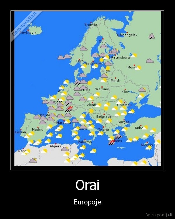 Orai - Europoje