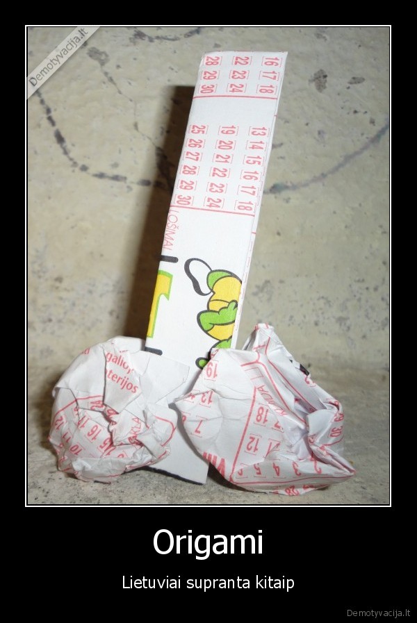 Origami - Lietuviai supranta kitaip