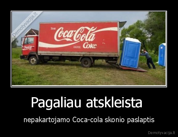 Pagaliau atskleista  - nepakartojamo Coca-cola skonio paslaptis