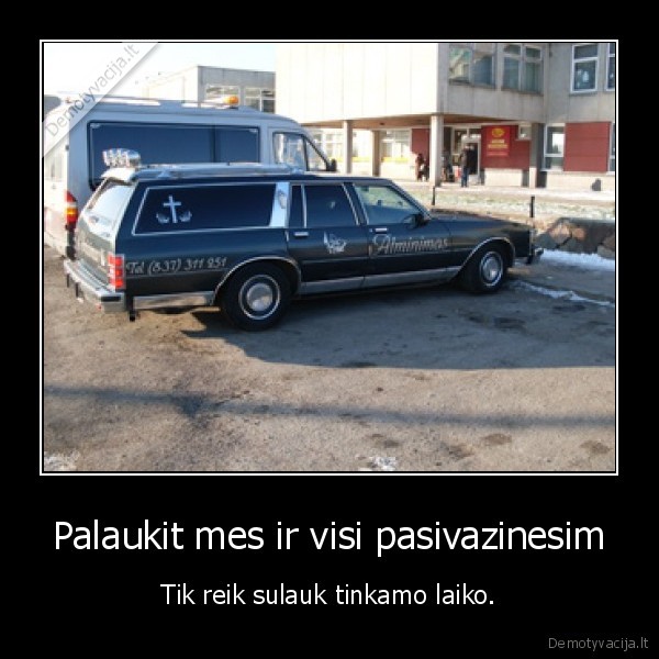 Palaukit mes ir visi pasivazinesim - Tik reik sulauk tinkamo laiko.