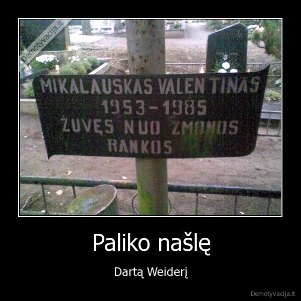 Paliko našlę - Dartą Weiderį