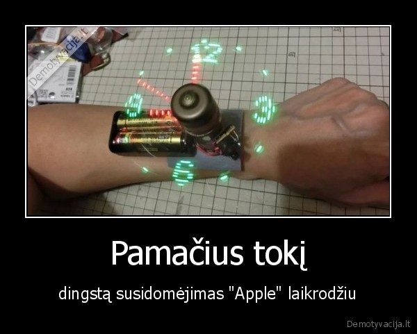 Pamačius tokį - dingstą susidomėjimas "Apple" laikrodžiu