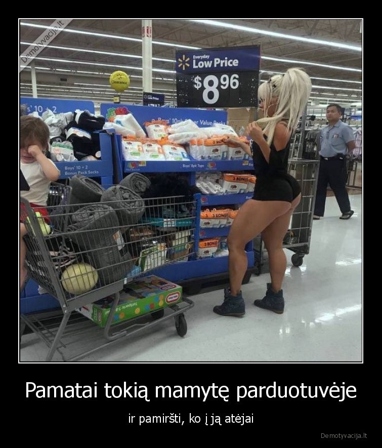 Pamatai tokią mamytę parduotuvėje - ir pamiršti, ko į ją atėjai