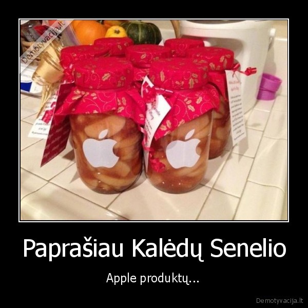 Paprašiau Kalėdų Senelio - Apple produktų...