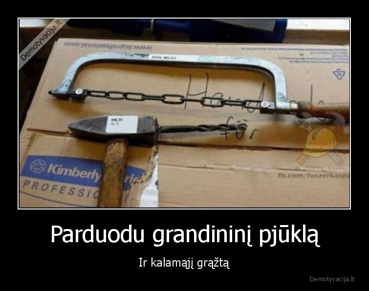 Parduodu grandininį pjūklą - Ir kalamąjį grąžtą