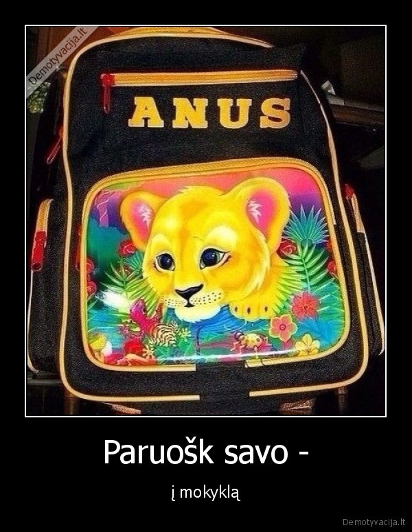 Paruošk savo - - į mokyklą