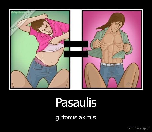 Pasaulis - girtomis akimis