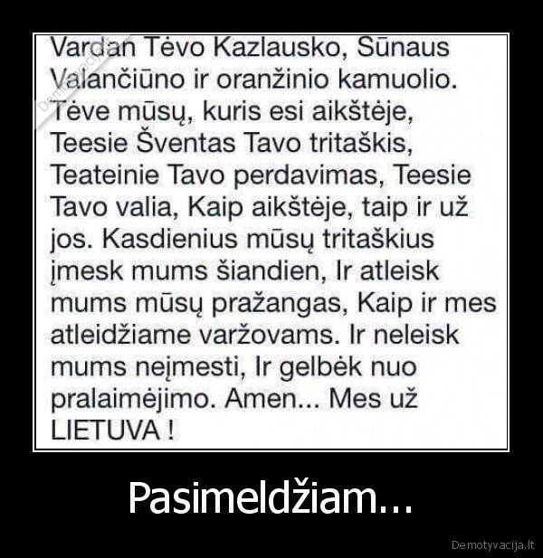 Pasimeldžiam... - 