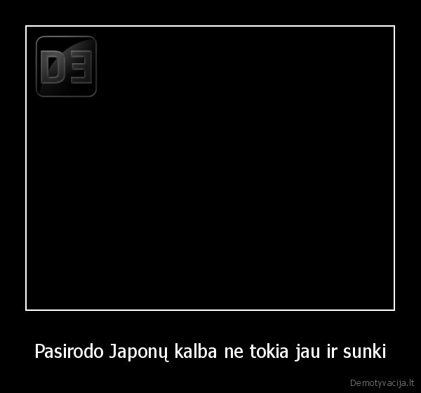 Pasirodo Japonų kalba ne tokia jau ir sunki