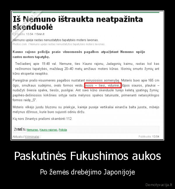 Paskutinės Fukushimos aukos - Po žemės drebėjimo Japonijoje