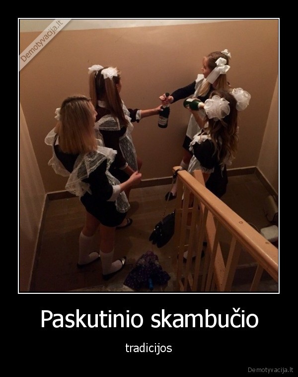 Paskutinio skambučio - tradicijos