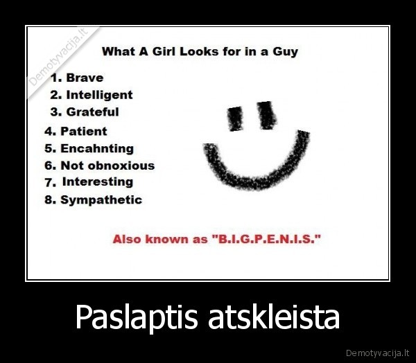 Paslaptis atskleista - 