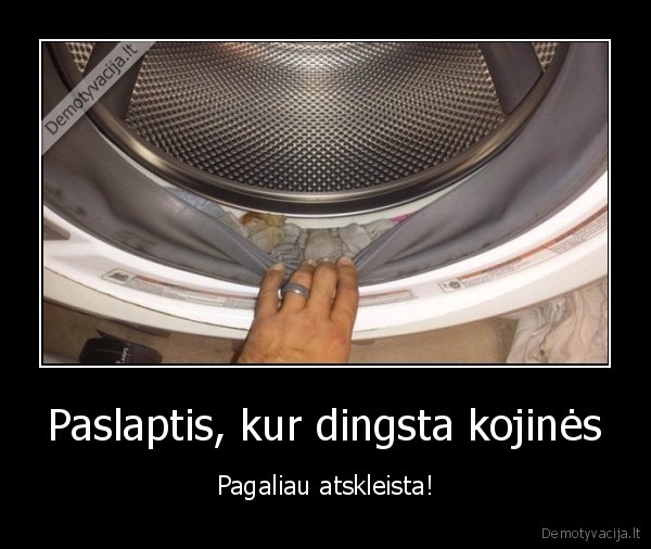 Paslaptis, kur dingsta kojinės - Pagaliau atskleista!