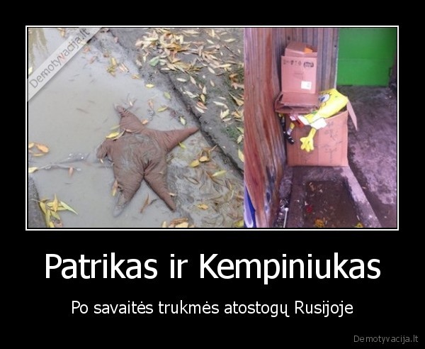 Patrikas ir Kempiniukas - Po savaitės trukmės atostogų Rusijoje