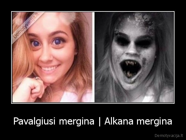 Pavalgiusi mergina | Alkana mergina - 