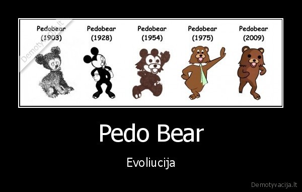 Pedo Bear - Evoliucija