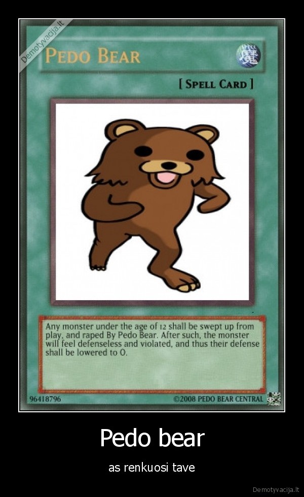 Pedo bear - as renkuosi tave