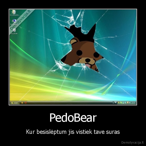 PedoBear - Kur besislėptum jis vistiek tave suras