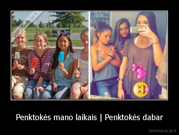 Penktokės mano laikais | Penktokės dabar - 