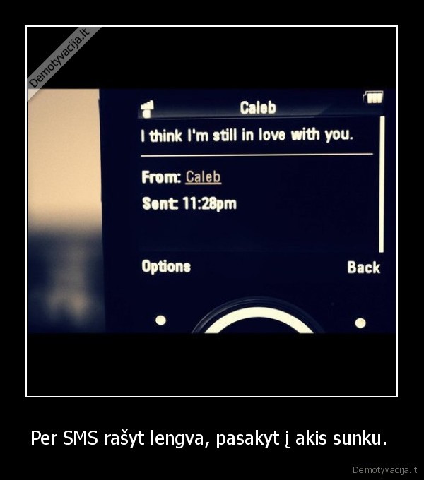 Per SMS rašyt lengva, pasakyt į akis sunku.  - 