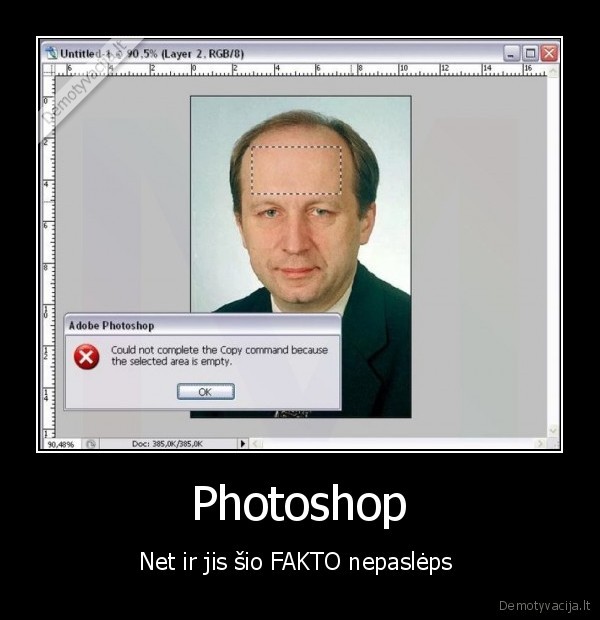 Photoshop - Net ir jis šio FAKTO nepaslėps 