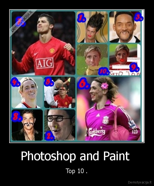 Photoshop and Paint  - Top 10 .