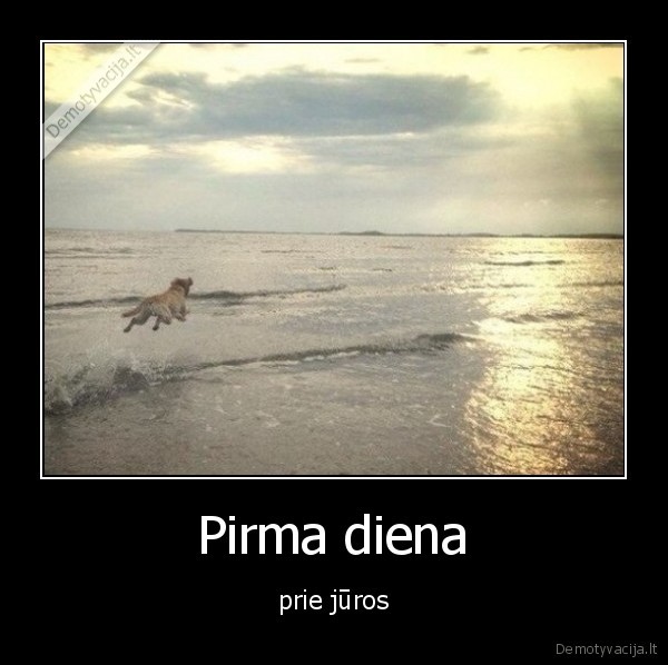 Pirma diena - prie jūros