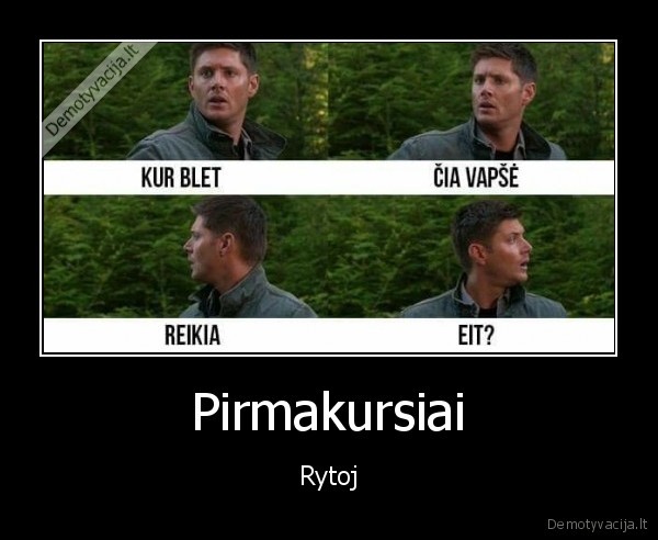 Pirmakursiai - Rytoj