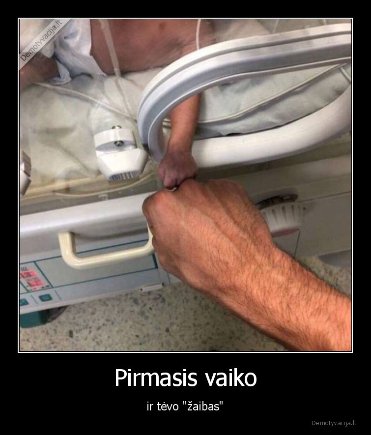 Pirmasis vaiko - ir tėvo "žaibas"