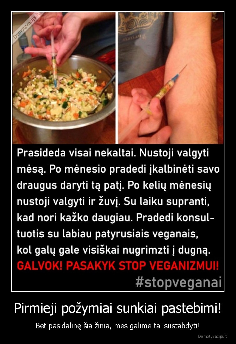 Pirmieji požymiai sunkiai pastebimi! - Bet pasidalinę šia žinia, mes galime tai sustabdyti!