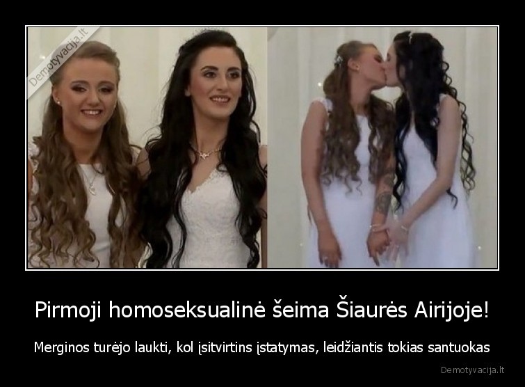 Pirmoji homoseksualinė šeima Šiaurės Airijoje! - Merginos turėjo laukti, kol įsitvirtins įstatymas, leidžiantis tokias santuokas