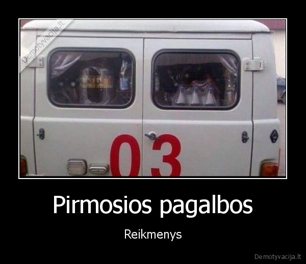 Pirmosios pagalbos - Reikmenys