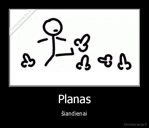 Planas - šiandienai