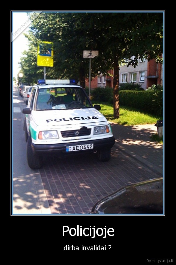 Policijoje - dirba invalidai ?