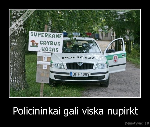 Policininkai gali viska nupirkt - 