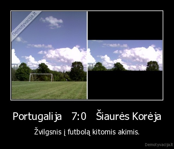 Portugalija   7:0   Šiaurės Korėja - Žvilgsnis į futbolą kitomis akimis.