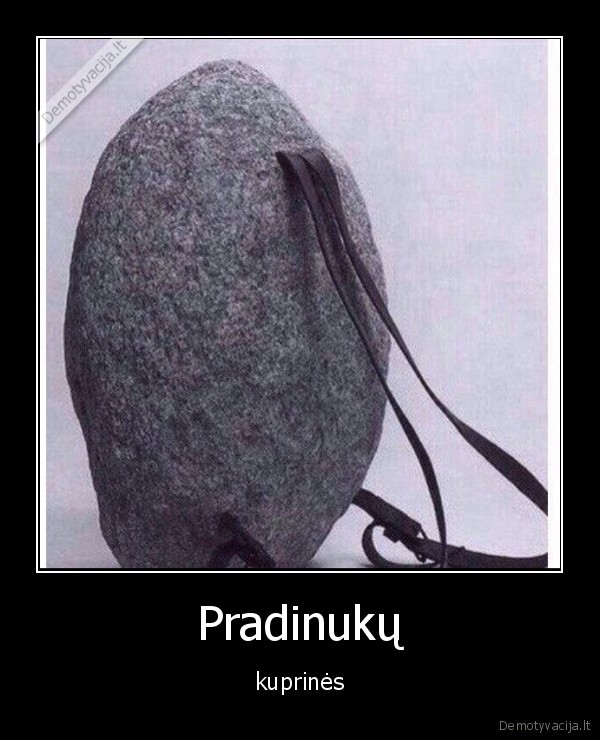 Pradinukų - kuprinės