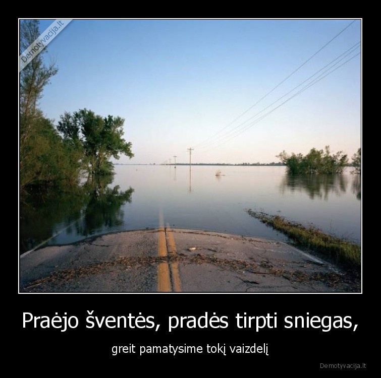 Praėjo šventės, pradės tirpti sniegas, - greit pamatysime tokį vaizdelį