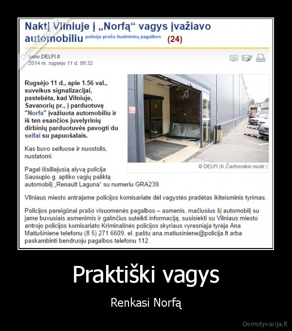 Praktiški vagys - Renkasi Norfą