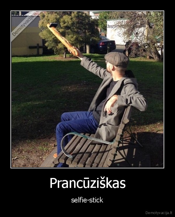 Prancūziškas - selfie-stick