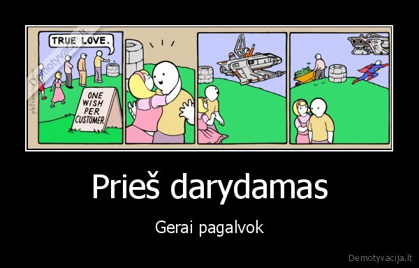 Prieš darydamas - Gerai pagalvok