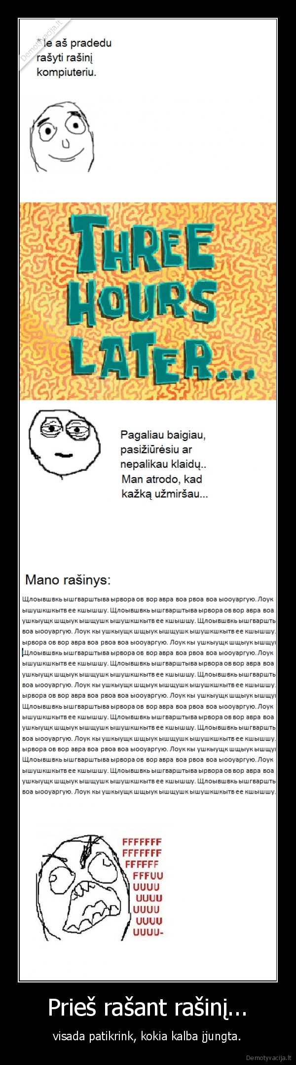 Prieš rašant rašinį... - visada patikrink, kokia kalba įjungta.