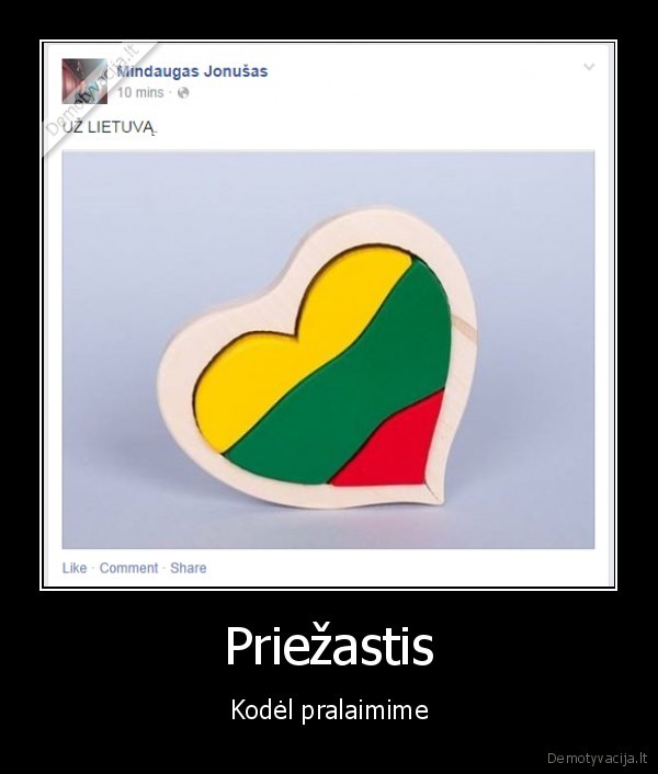 Priežastis - Kodėl pralaimime