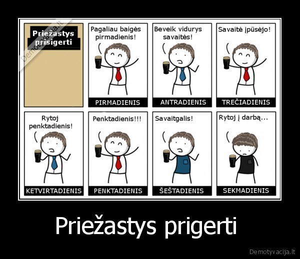 Priežastys prigerti  - 