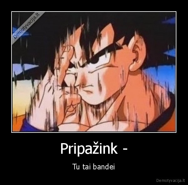 Pripažink - - Tu tai bandei