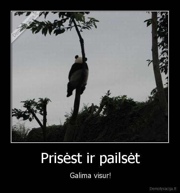 Prisėst ir pailsėt - Galima visur!