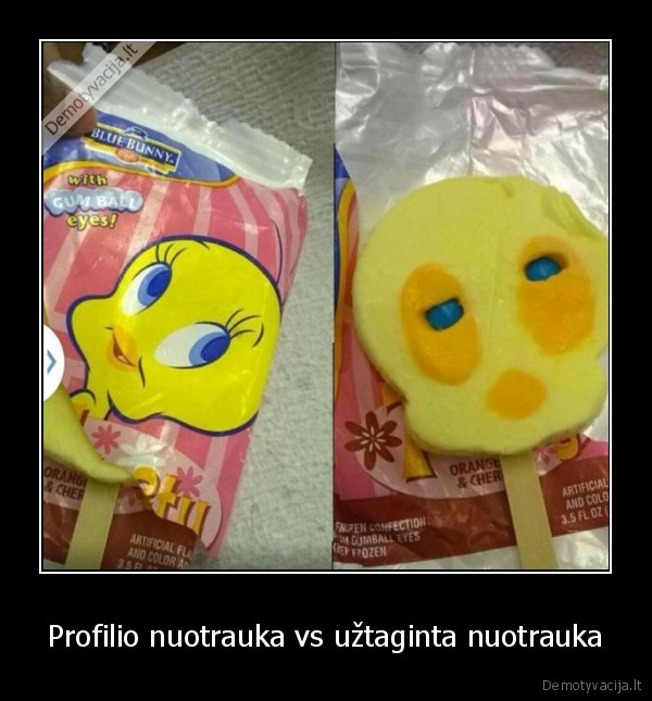 Profilio nuotrauka vs užtaginta nuotrauka - 