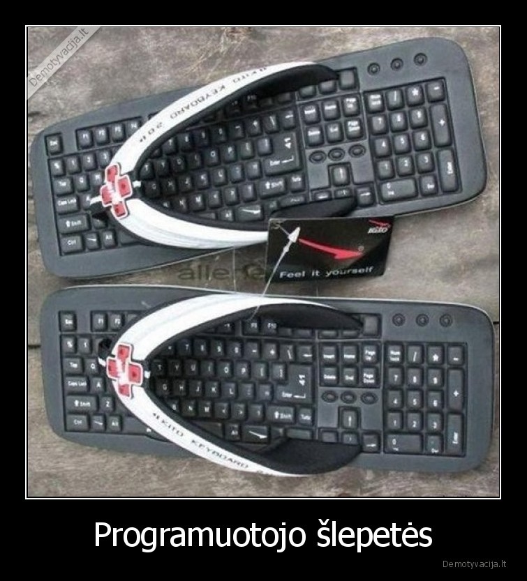 Programuotojo šlepetės - 