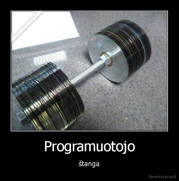 Programuotojo - štanga